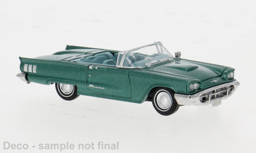 1:87 Ford Thunderbird Cabriolet, grün, 1960 - BRE18201