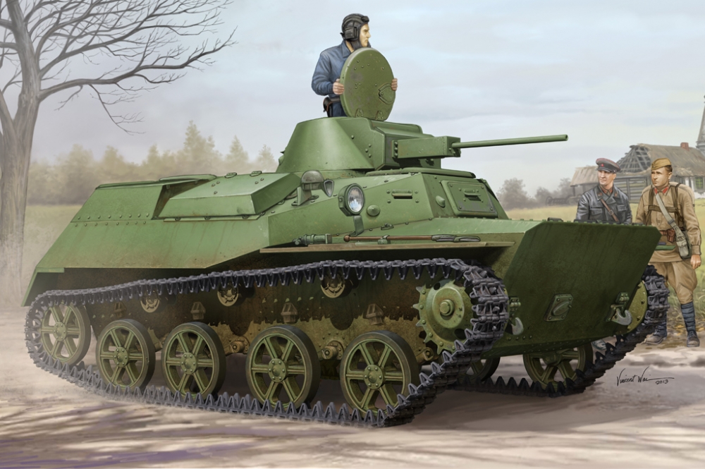 1:35 Сборная модель Танк Russian T-30S Light Tank - 83824