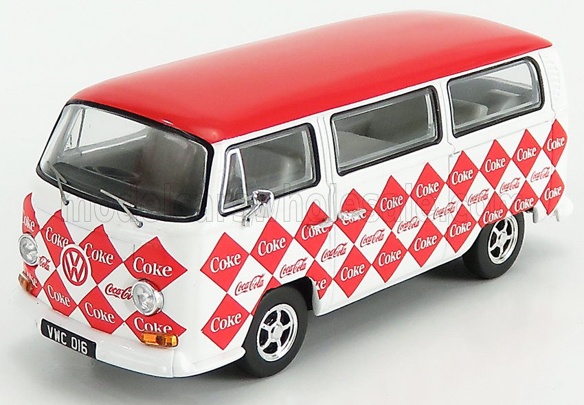 1:43 VOLKSWAGEN T1 Camper Van Coca-cola Coke (1961), White Red - CC02745