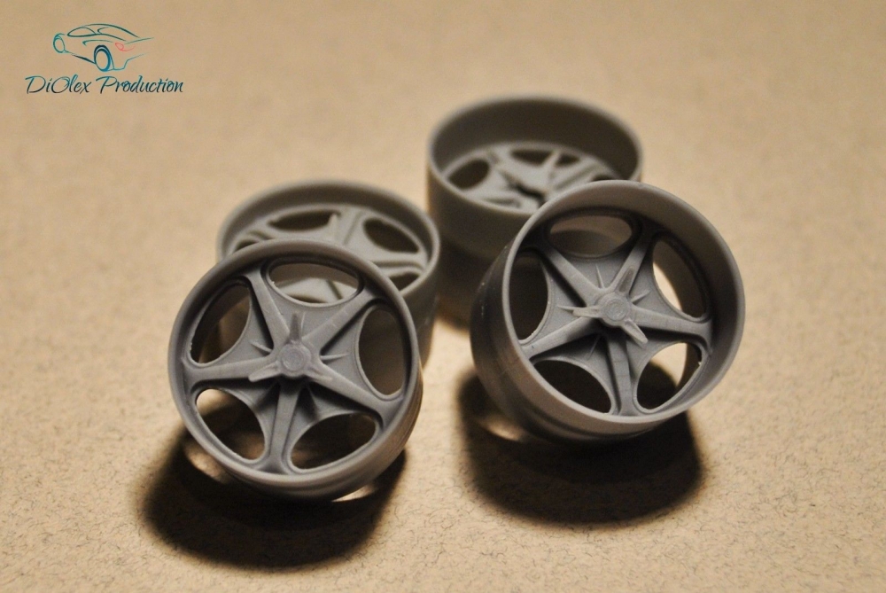 1:24 Комплект дисков (19 дюймов) Schott Velocity для Tamiya Aoshima Hasegawa - W24024-2