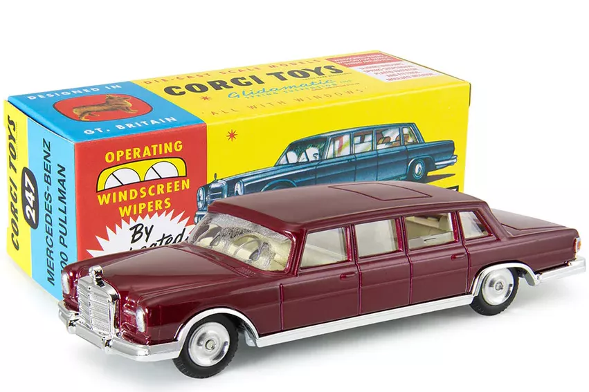 1:50 MERCEDES-BENZ 600 Pullman (W100) (1964), dark red - 247