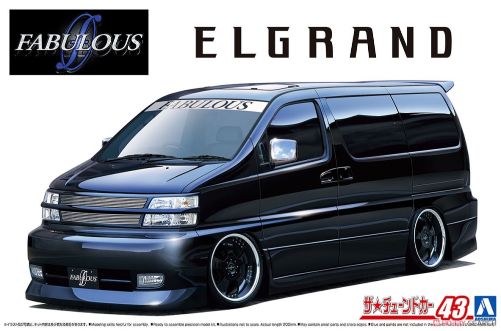 1:24 Сборная модель NISSAN Elgrand '00 Fabulous - 06530