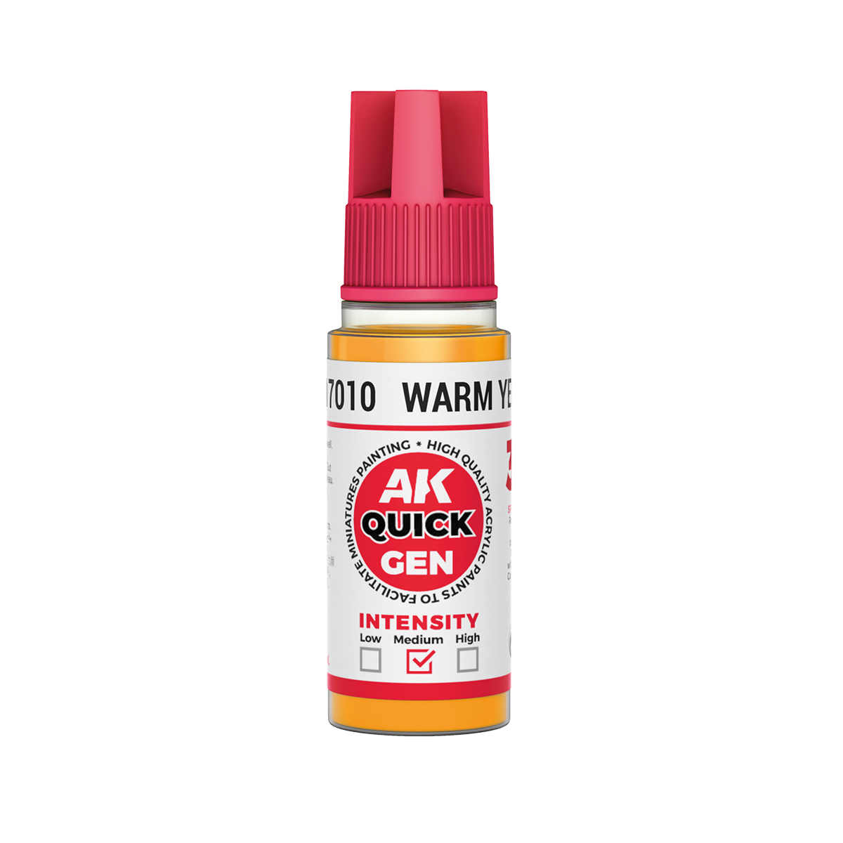 Краска акриловая QUICK GEN - Тёплый жёлтый / WARM YELLOW, 18мл - AK17010