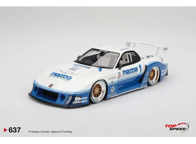 1:18 Mazda RX7 (FD3S) LB-Super Silhouette Imsa, white/blue 2025 - TS0637