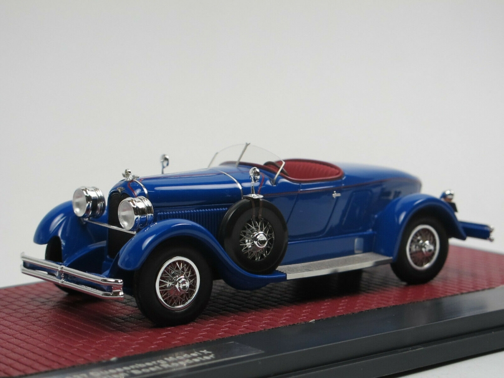 1:43 DUESENBERG Model X McFarlan 'Boat Roadster' 1927 Blue - MX50406-041