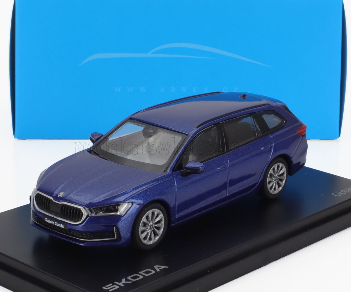 1:43 SKODA Superb Iv Combi Sw Station Wagon (2023), Blue Met - 047KY
