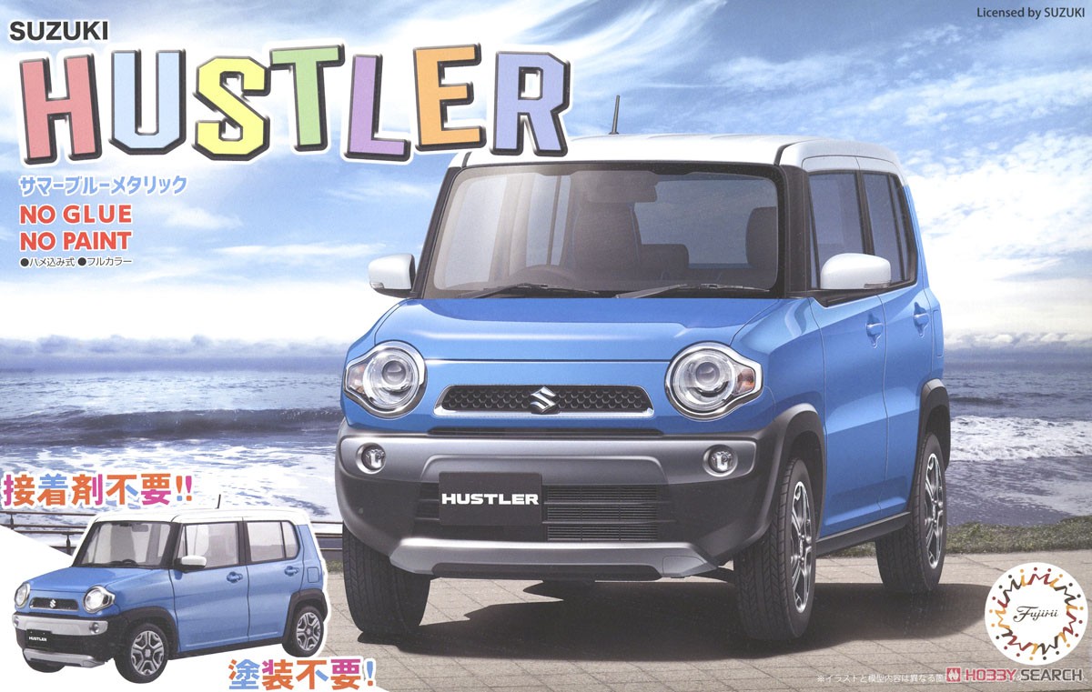 1:24 Сборная модель Suzuki Hustler (Summer Blue Metallic) - 06602
