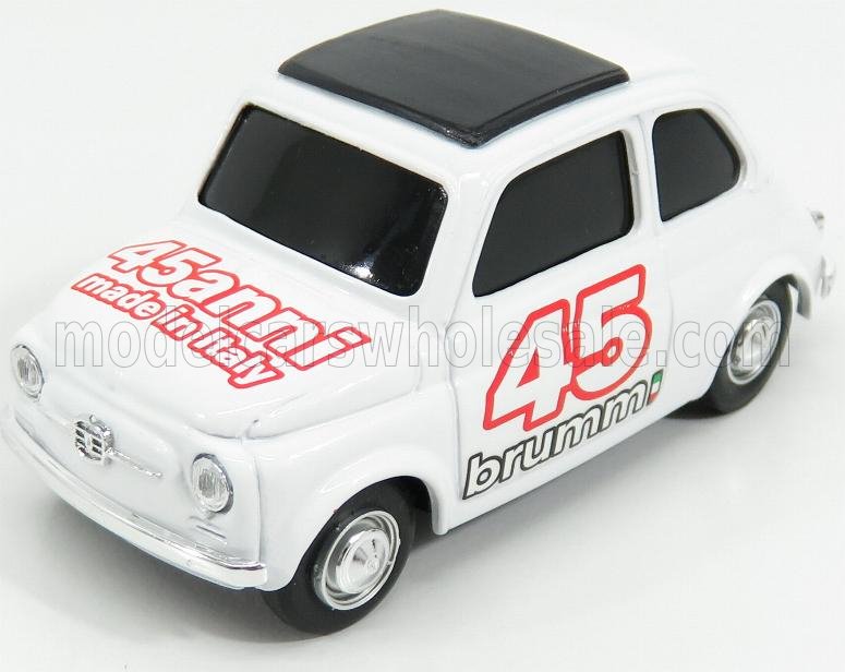 1:43 FIAT 500 BRUMS 45th ANNIVERSARY, WHITE - S17/45