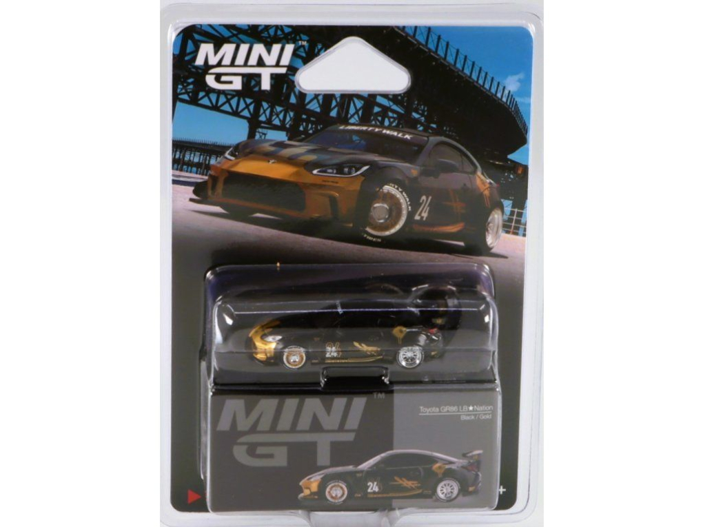 1:64 TOYOTA GR Supra LB-Nation (2025), black / gold - MGT01149BL