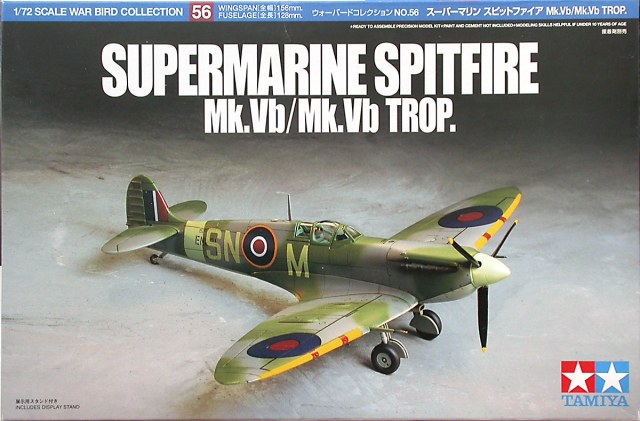 1:72 Сборная модель Supermarine Spitfire Mk.Vb/Mk.Vb TROP - 60756