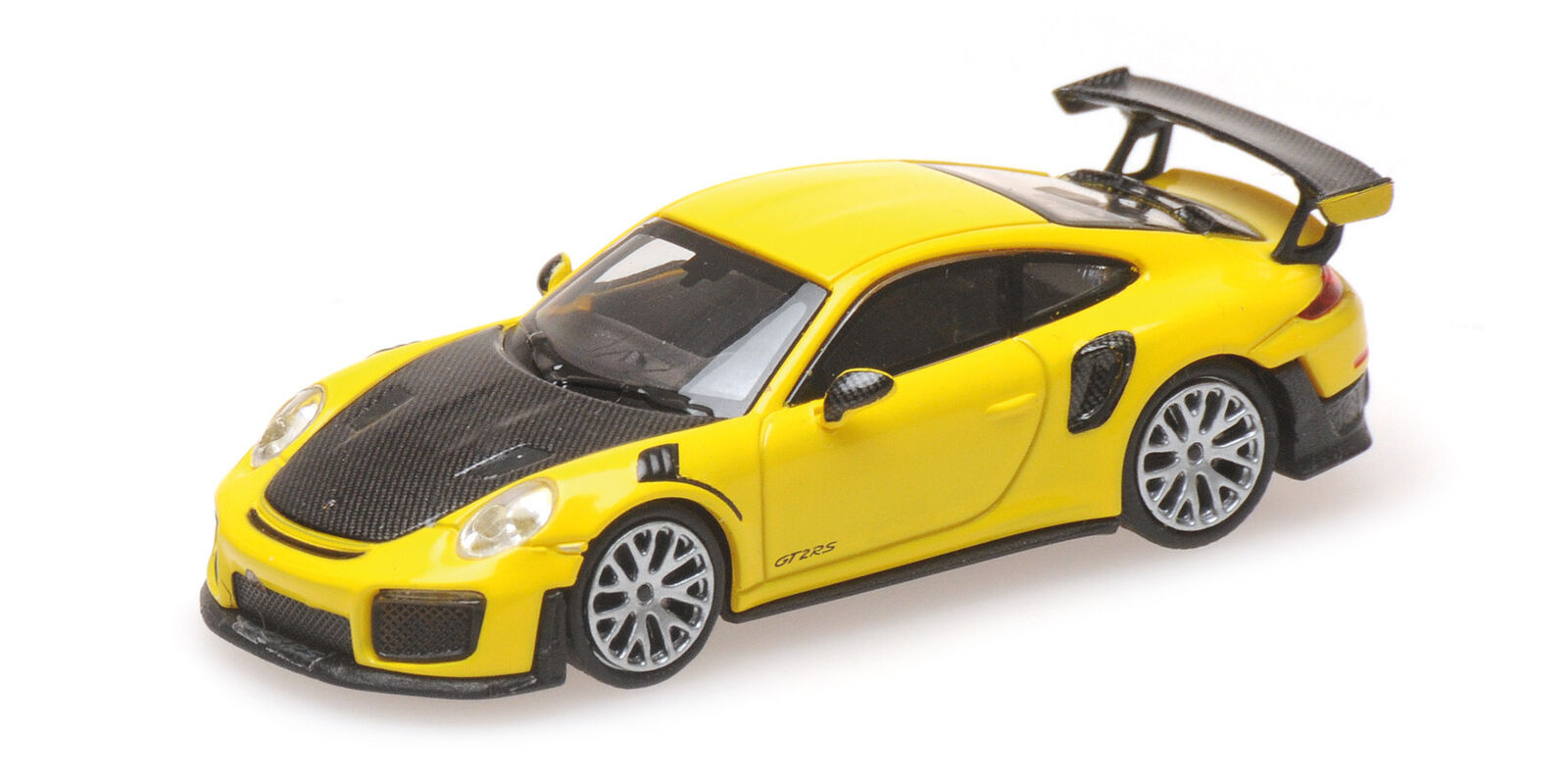 1:87 PORSCHE 911 GT2 RS - 2018 - YELLOW W/ CARBON BONNET - 870068124
