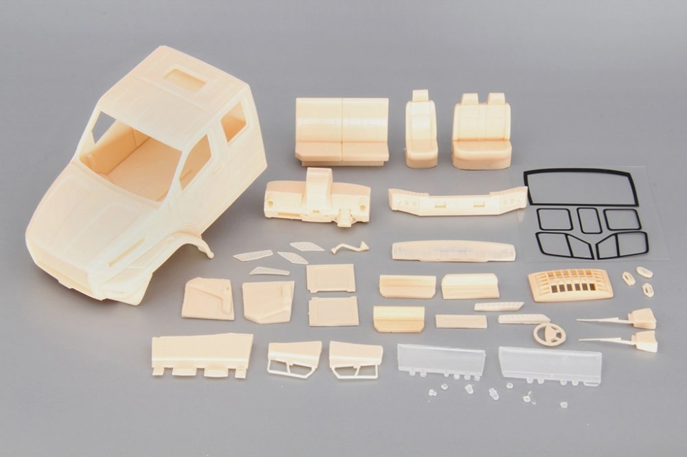 1:43 Транскит Кабина Уральский грузовик (с 2014 г.) двухрядная - KT007