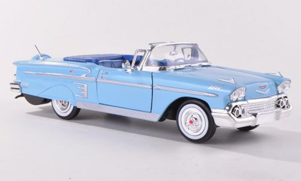 1:24 CHEVROLET Impala Convertible (1958), light blue - 73267LIGHT-BLUE