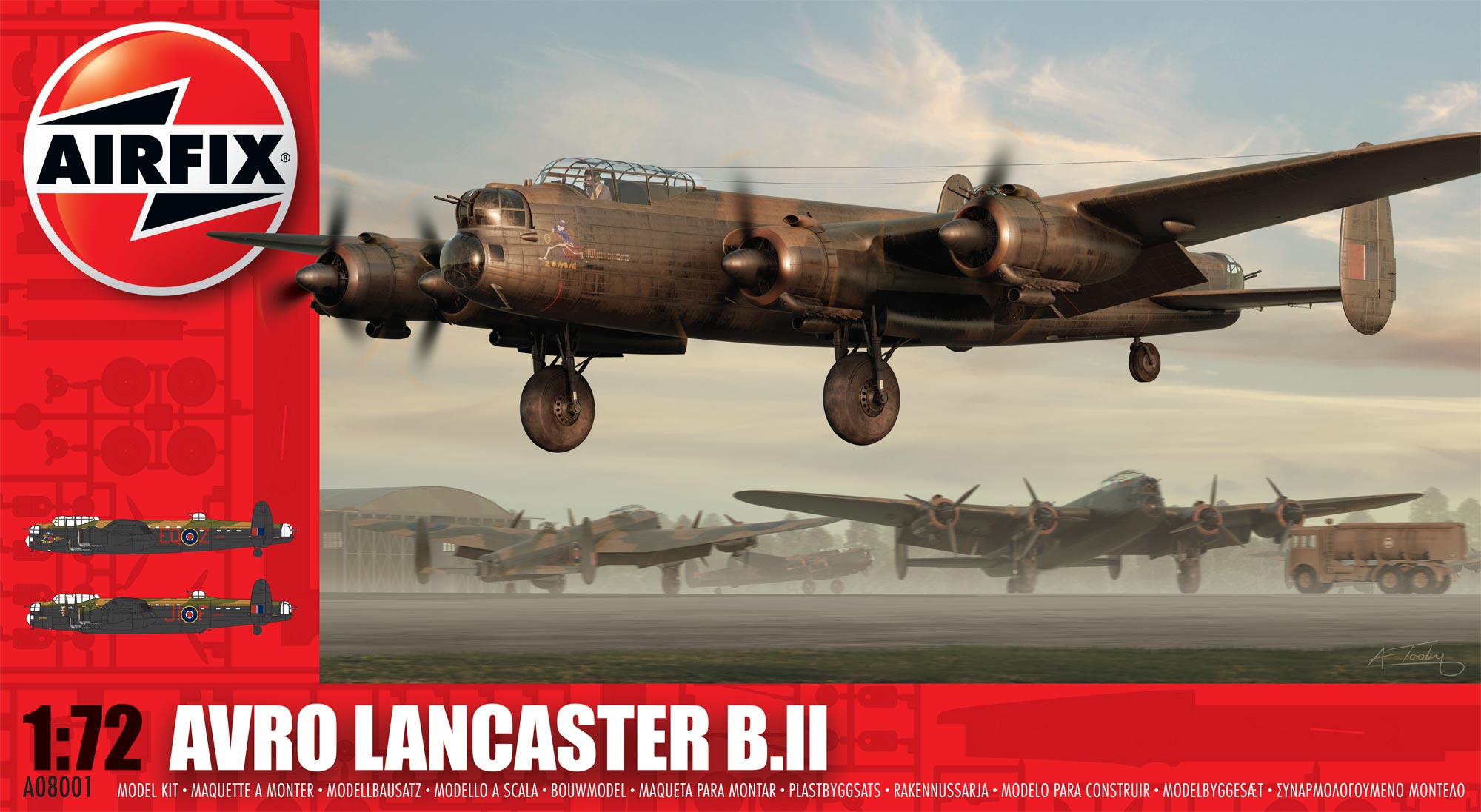 1:72 Сборная модель Avro Lancaster BII - A08001