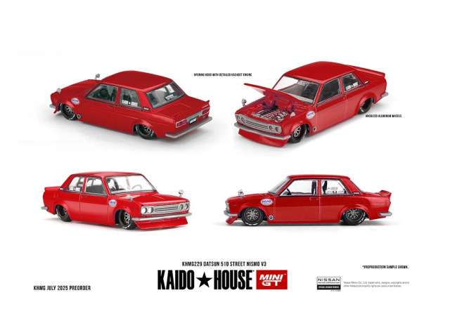 1:64 Datsun 510 Street Nismo V3, red 1969 - MGTKHMG229