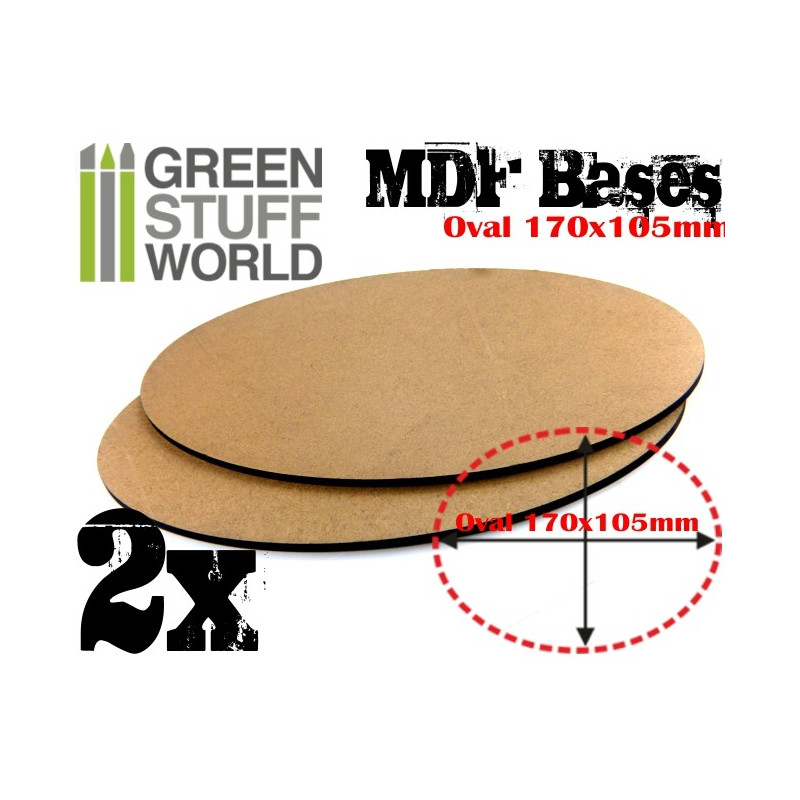 Овальное основание 170 x 105 мм / MDF Bases - Oval 170x105mm - 9222