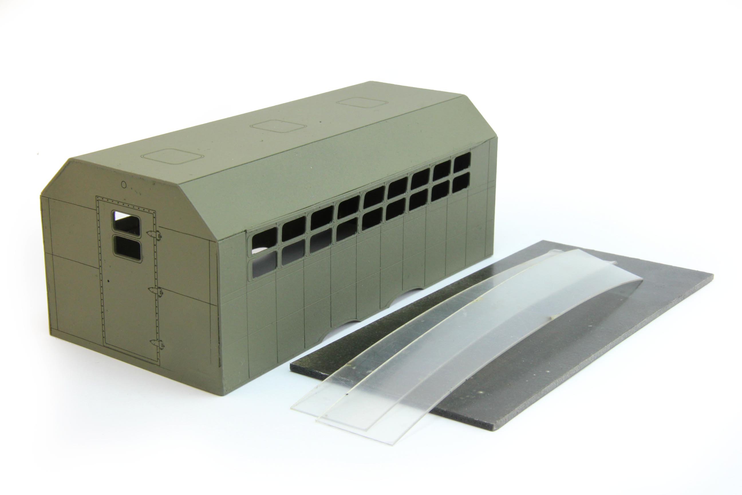 1:43 Надстройка Кузов унифицированный нормального габарита (КУНГ) для КрАЗ-257/260, хаки - MK023