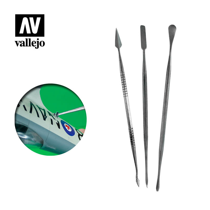 Набор из 3 шпателей из нержавеющей стали / Set of 3 Stainless Steel Carvers - T02002