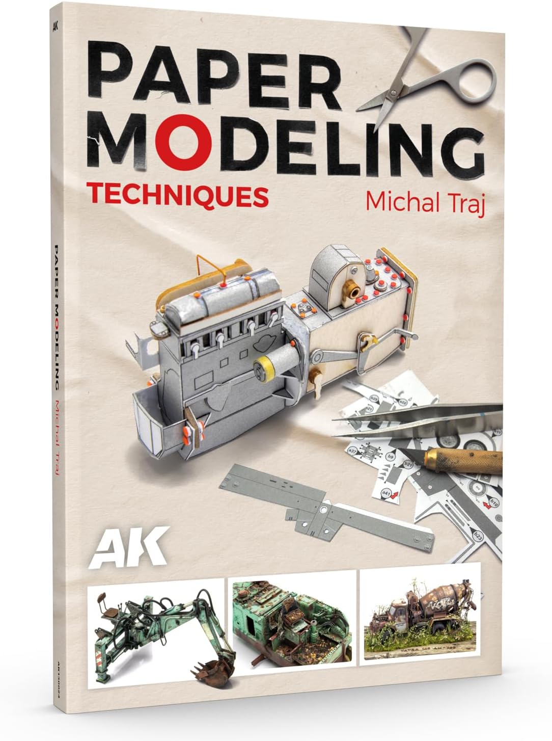 Книга Техника моделирования из бумаги – Михал Трай / PAPER MODELING TECHNIQUES – MICHAL TRAJ - AK130024