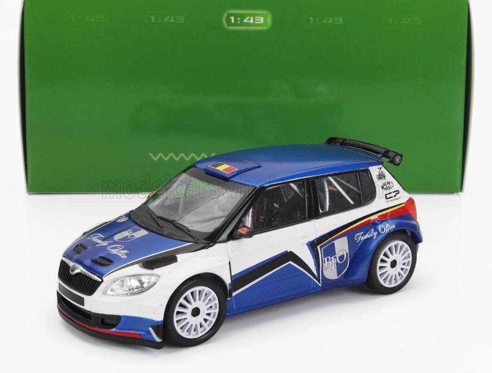 1:43 SKODA Fabia Ii Fl S2000 N 0 Skoda Motorsport Loix Design Rally (2010), Blue Met White - 604TL