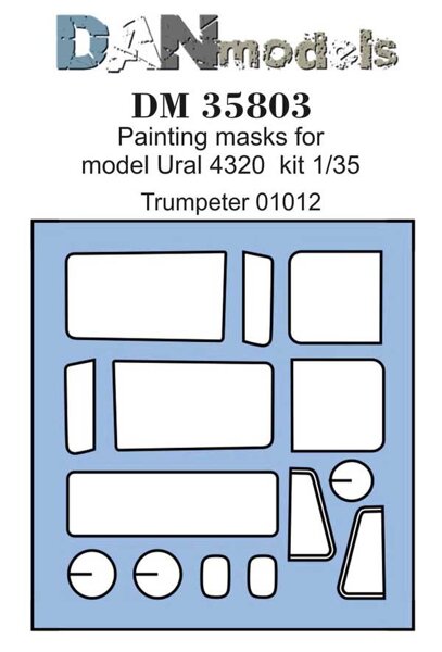 1:35 Маска окрасочная Уральский грузовик 4320 - DM35803