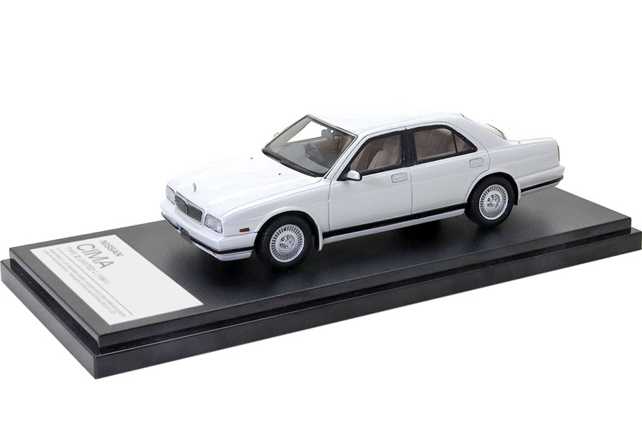 1:43 NISSAN Cima Type III Limited L (1991), Silky Snow Pearl - HS334WH