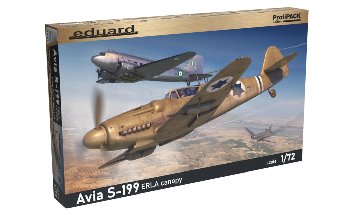 1:72 Сборная модель истребитель Avia S-199 с фонарём типа ERLA - 70152