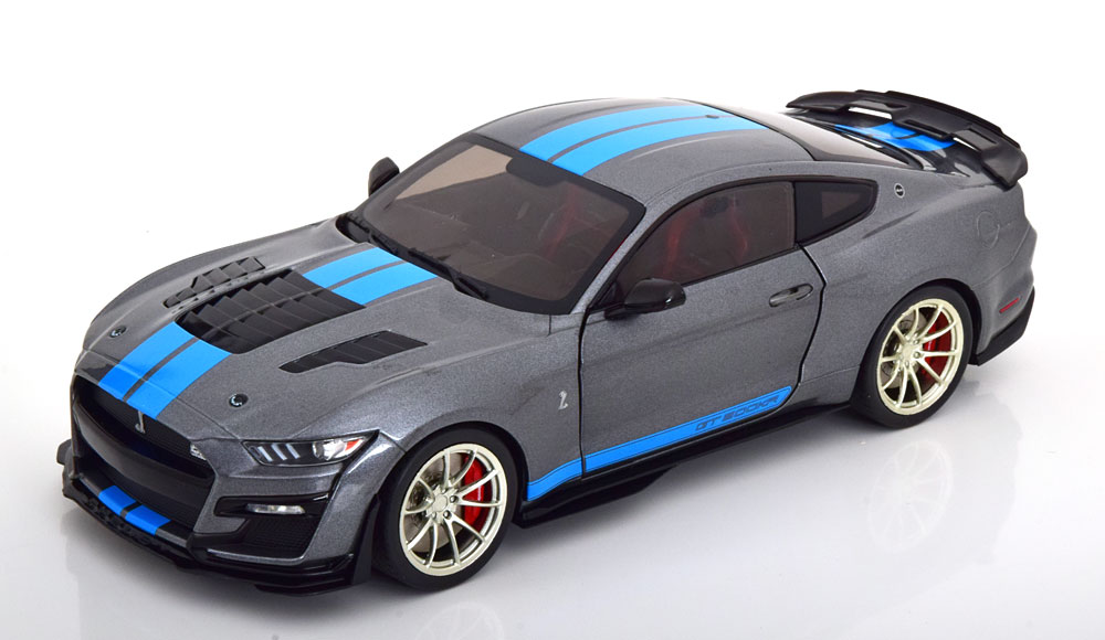 1:18 FORD Shelby Mustang GT500 KR (2022), grey metallic blue - S1805908