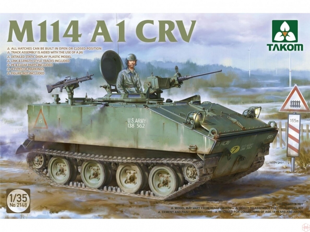 1:35 Сборная модель Бронетранспортер M114 A1 CRV - 2148