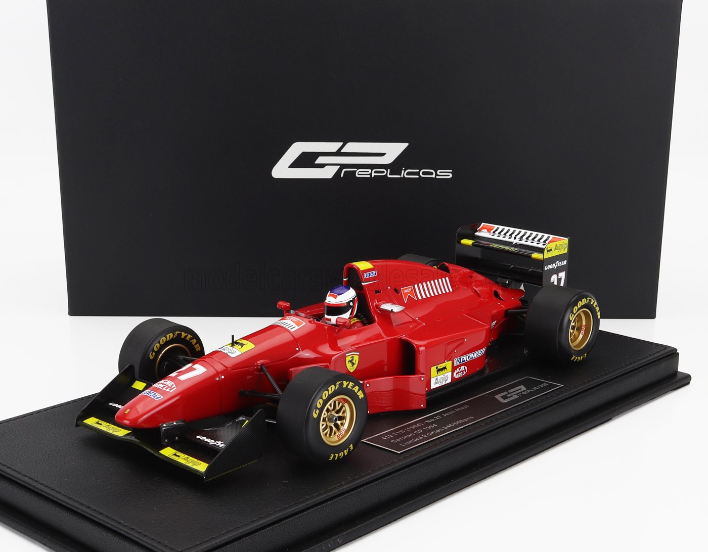 1:18 FERRARI F1 412 T1b №27 2nd British Gp (with Pilot Figure) (1994) Jean Alesi, Red Black - GP172AWD