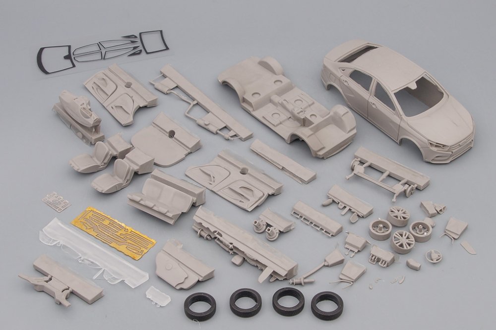 1:43 Сборная модель Lada Vesta Cross седан - KT038