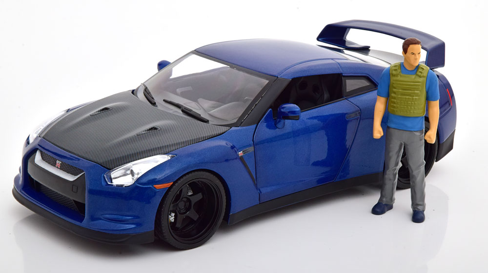 1:18 NISSAN GT-R (R35), blaumetallic/carbon - 31142