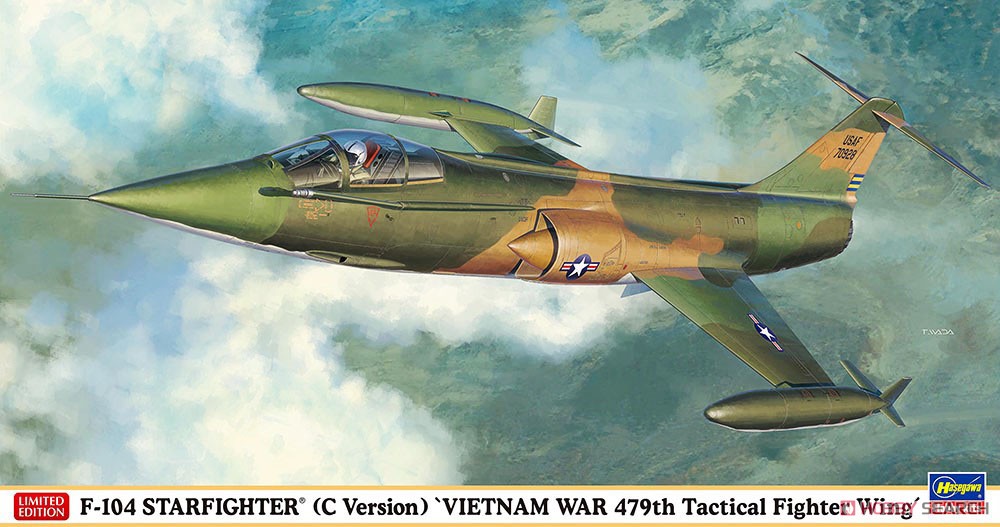 1:48 Сборная модель истребитель ВВС США F-104 STARFIGHTER (Война во Вьетнаме) 'VIETNAM WAR 479th Tactical Fighter Wing' (C Ver.) (Limited Edition) - 07533