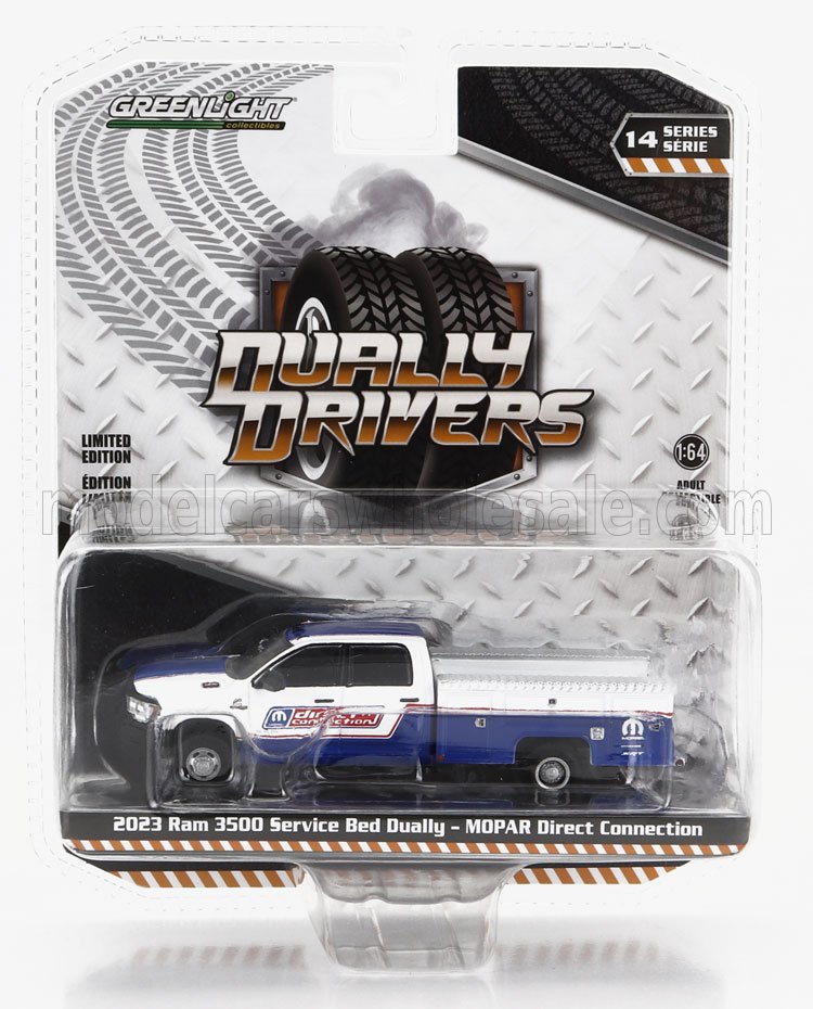 1:64 DODGE Ram 3500 Pick-up Service Mopar (2023), White Blue - 46140F