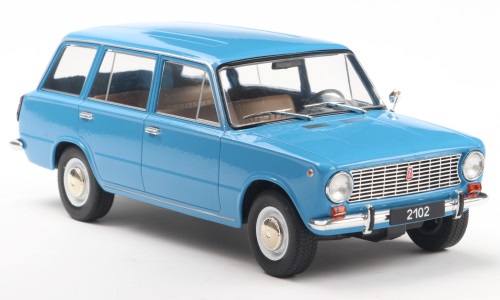 1:24 Волжский Lada 2102 (1971), light blue - WB124262