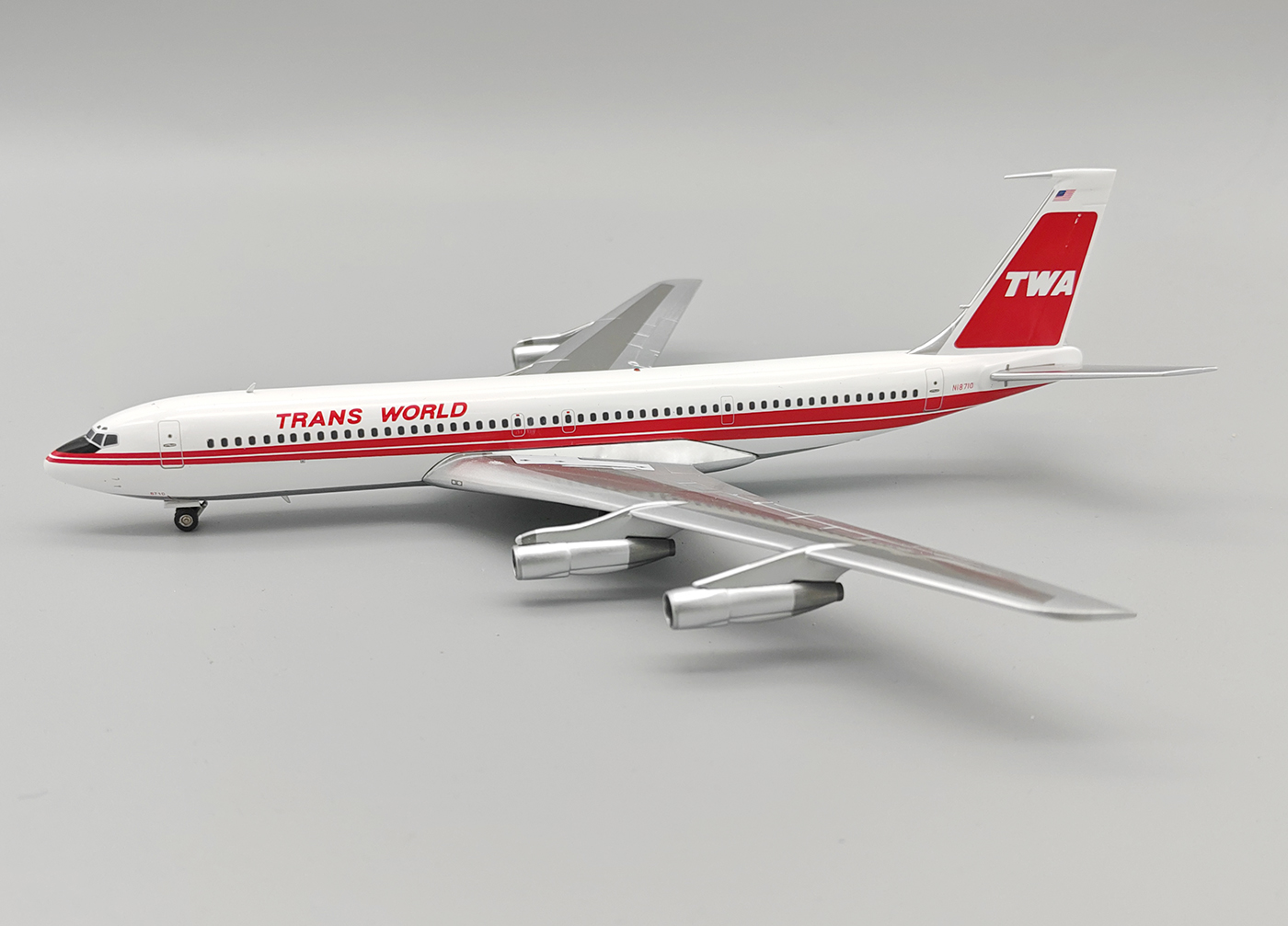 1:200 Boeing 707-300 (TWA) Trans World Airlines (Reg #N18710) - 4897033268684