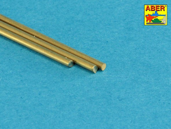 1:35 Brass round rods Ø 1,2mm length 250mm x 3 pcs. - BR 12