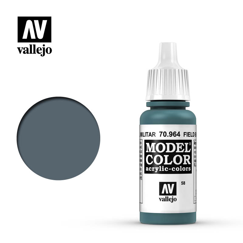 Краска акриловая `Model Color` Зелено-голубой / Field Blue - 70964