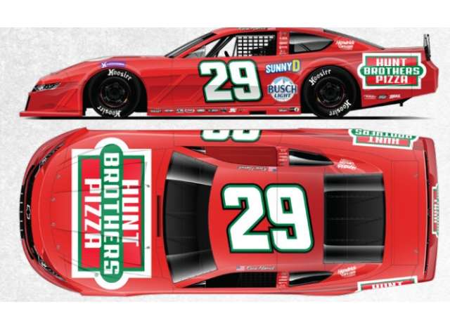 1:64 Chevrolet Late Model #29 Kevin Harvick *Hunt Brothers Pizza*, red/white/green 2025 - L292565HBRKH