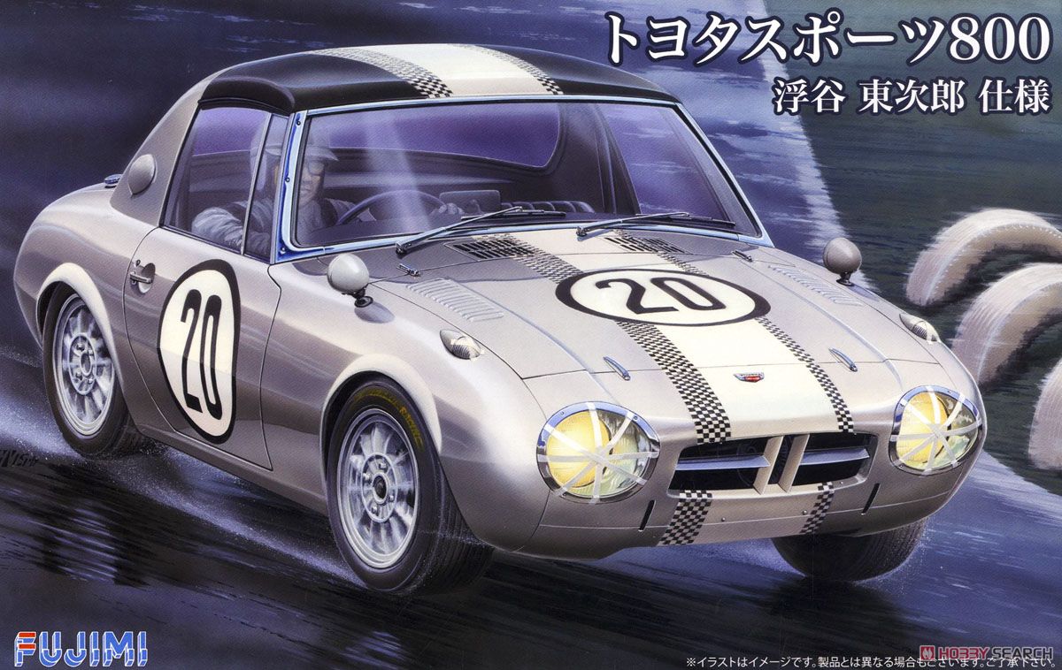 1:24 Сборная модель Toyota Sports S800 (Toujirou Ukiya Custom) - 03966