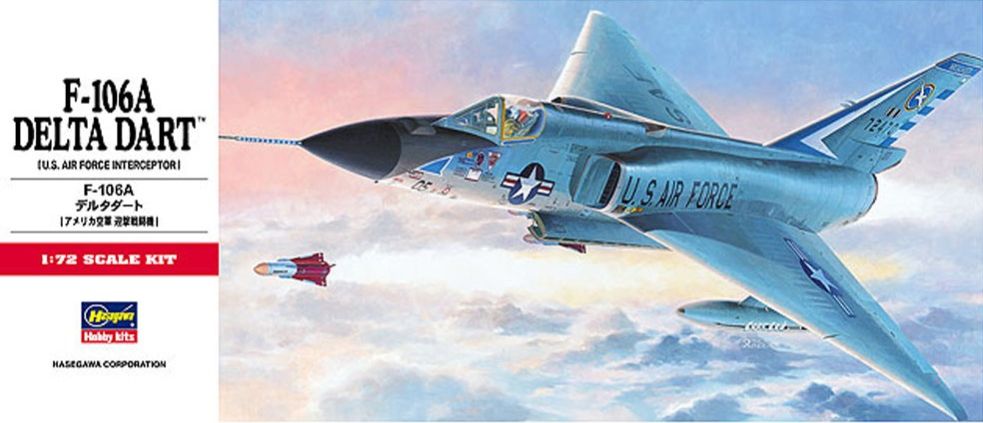 1:72 Сборная модель Американский истребитель-перехватчик Convair F-106A Delta Dart - 00341