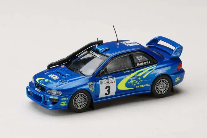 1:64 SUBARU Impreza WRC #3 Safari (2000), blue/yellow - HJR646041E