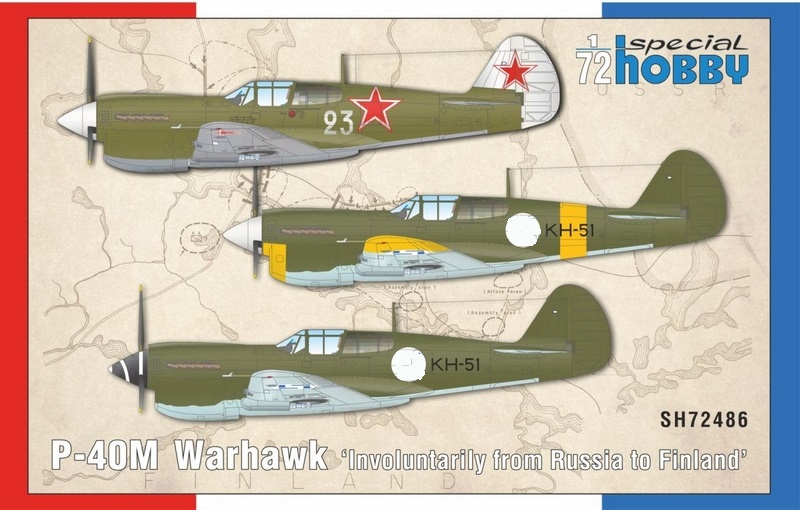 1:72 Сборная модель P-40M Warhawk 'Involuntarily From Russia To Finland' - SH72486