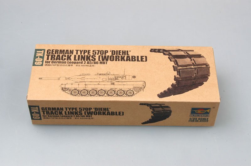 1:35 Сборная модель Наборные гусеницы Type 570P 'DIEHL' для немецкого ОБТ Leopard 2A5/A6 - 02039