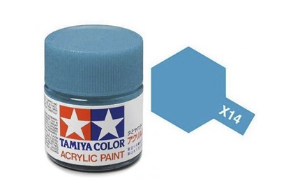 Краска акриловая глянцевый лазурный X-14 Sky Blue,10 мл. - 81514