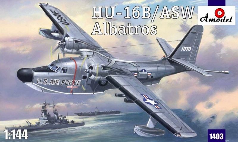 1:144 Сборная модель Американский самолет-амфибия Grumman HU-16D Albatross - 1403