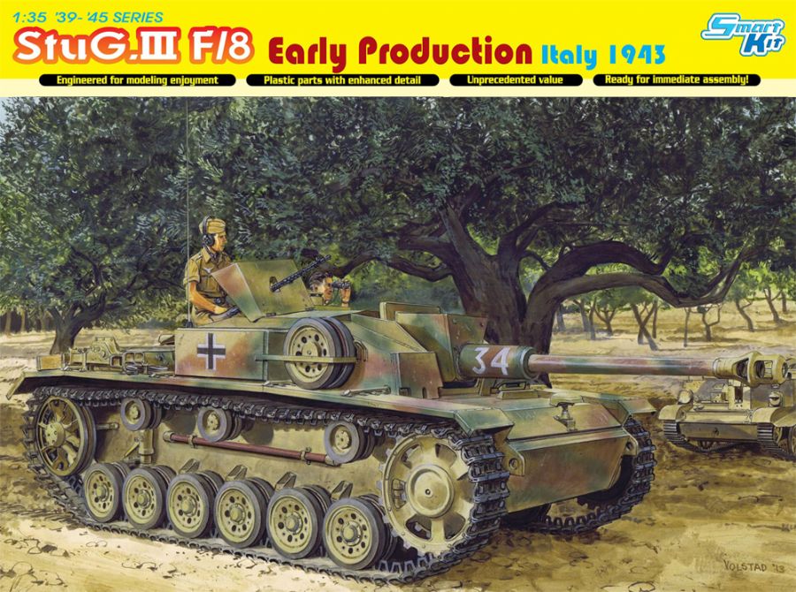 1:35 Сборная модель Немецкая САУ StuG. III F/8 ранняя (Италия 1943г.) - 6620