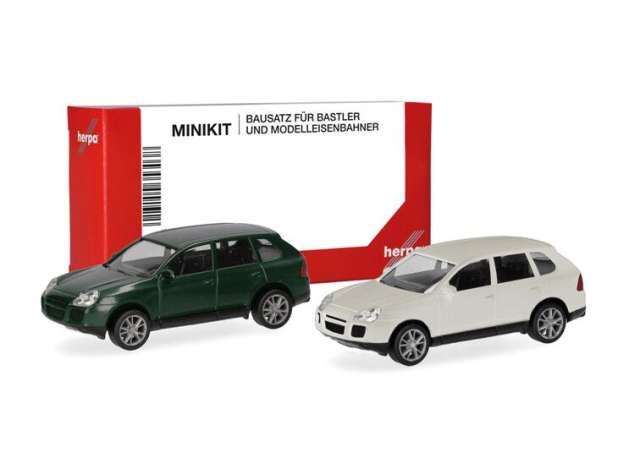 1:87 PORSCHE Cayenne Turbo, (MINIkit 2x), green / white - 012836-002