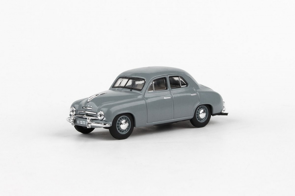 1:43 SKODA 1201 sedan - 1956 Šedá  -  časopis - 711CP