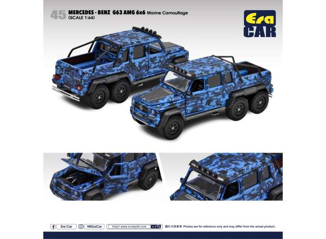 1:64 MERCEDES-BENZ G63 AMG 6X6 Flame Camouflage, marine blue - MB226X64501